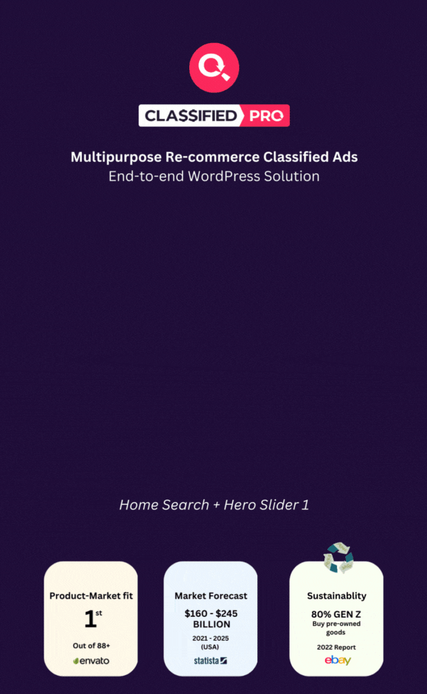 ClassifiedPro - ReCommerce Classified Ads WordPress Theme - 2